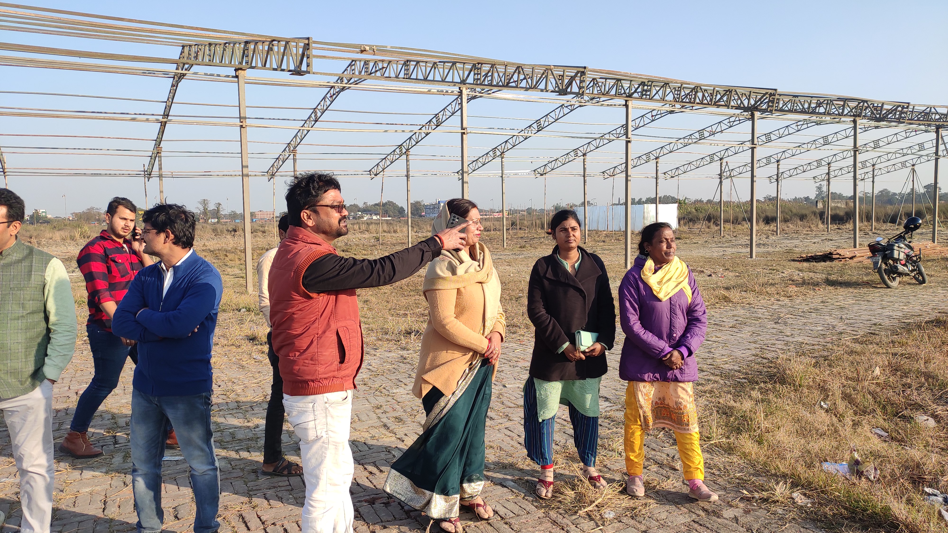 नपाप अध्यक्ष कुशीनगर ने किया शिवपुराण कथास्थल का भ्रमण